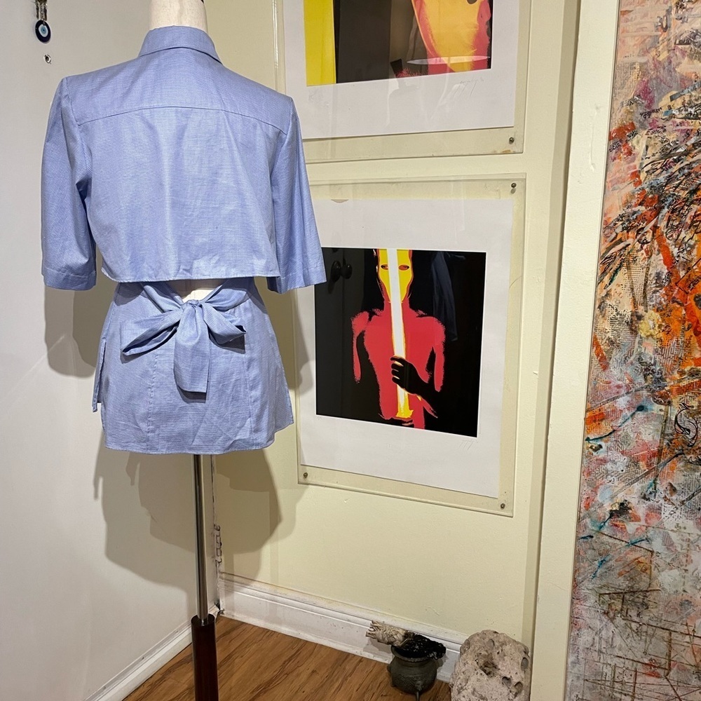 Stella McCartney Open Back Button Down Top - Picture 6 of 8